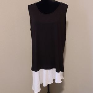 Adele & May Black Tunic Sz 1X Like New!!